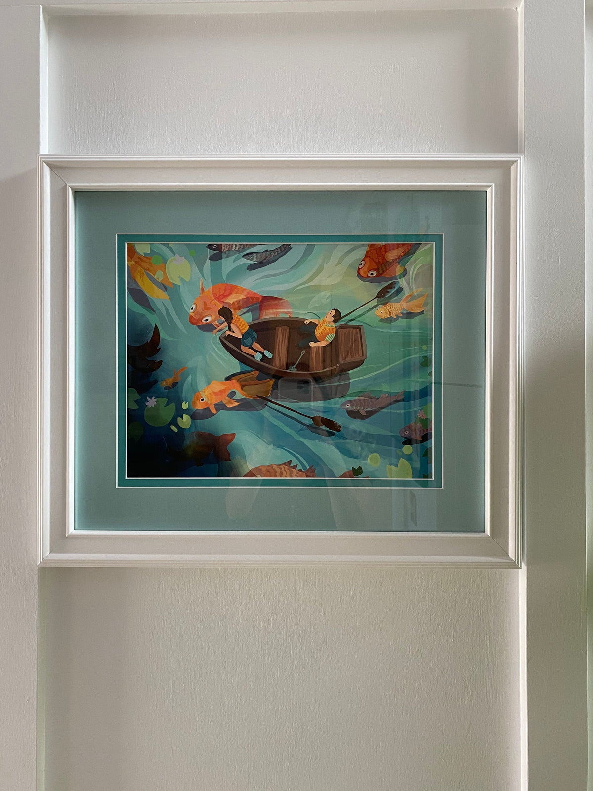 Where the Free Fish Swim Art Print