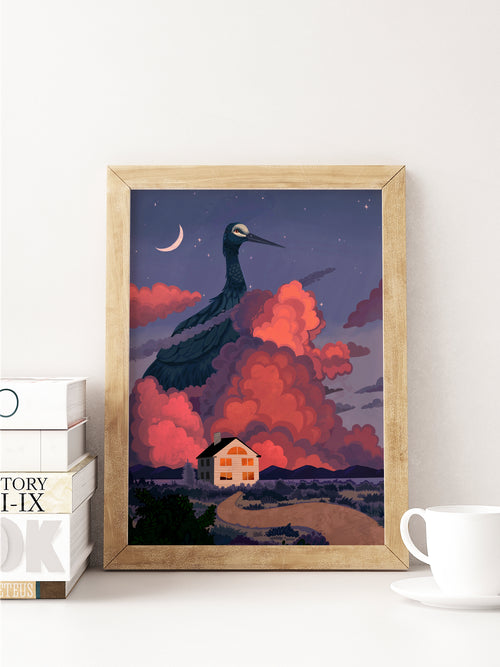 Cranes In The Sky Art Print
